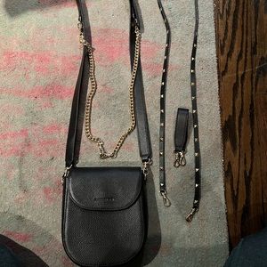 Shay Bandolier Bag Set - Black/Gold, PHONE CASE NOT INCLUDED